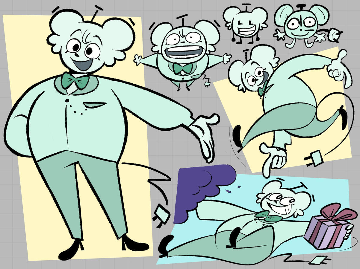 ITFT clock fan design pose sheet